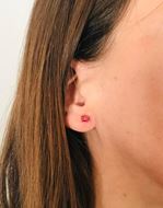 Foto de Pendientes Fontanella turmalinas rosas en talla esmeralda 1,15CT