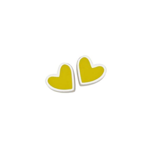 Foto de Pendientes corazón limón