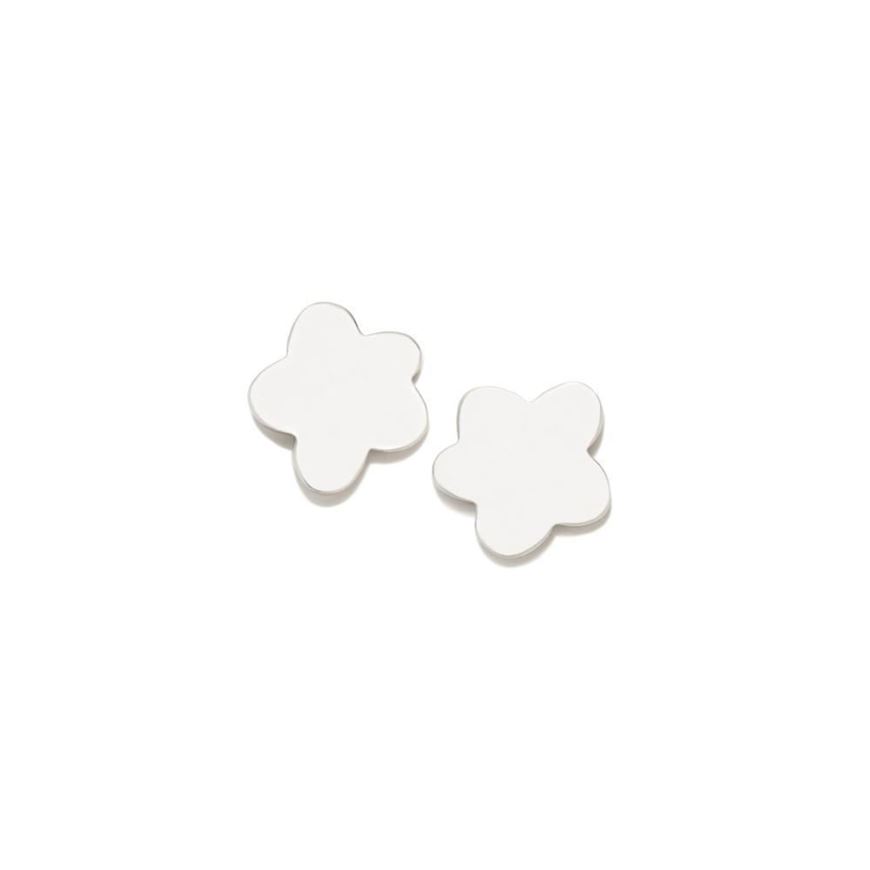 Foto de Pendientes flor plata