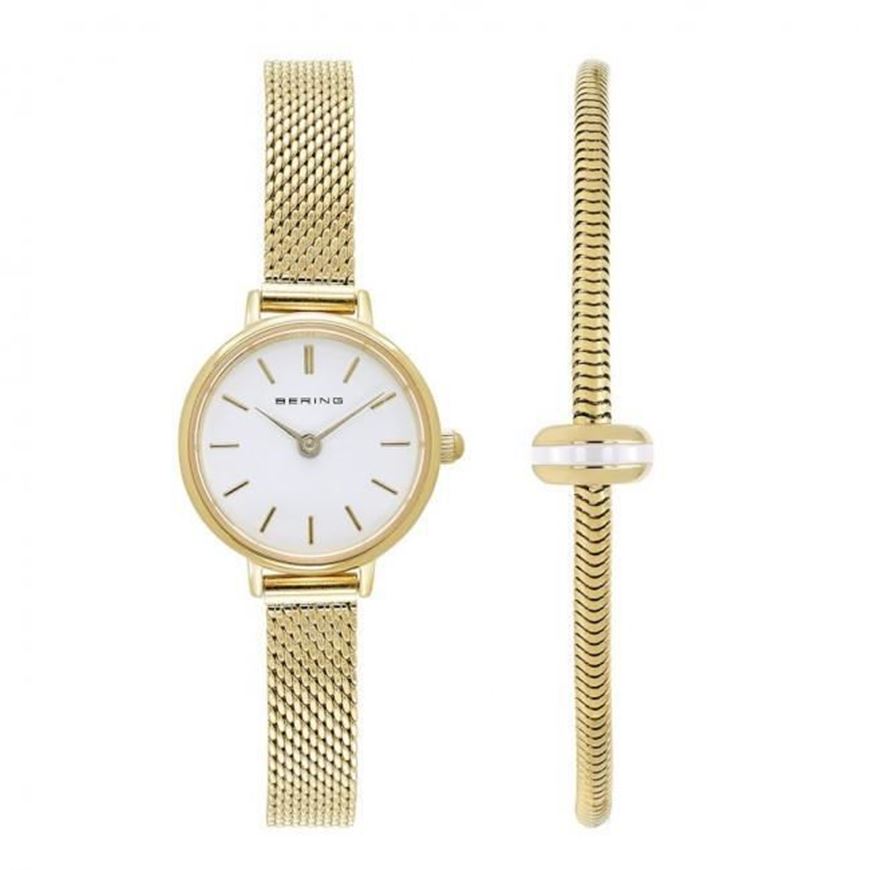 Foto de Set reloj bañor oro classic 22mm y pulsera acero baño oro