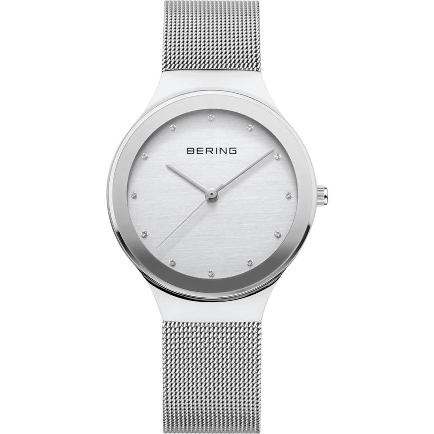 Foto de Reloj Bering clásico bisel plateado 34mm