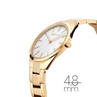 Foto de Reloj Ultra Slim esfera blanca y color tono oro 31mm