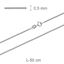 Picture of Cadena de plata 50cm