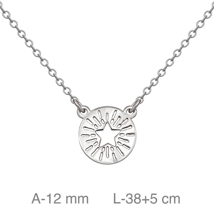 Picture of Collar de plata con cirtculo estrella
