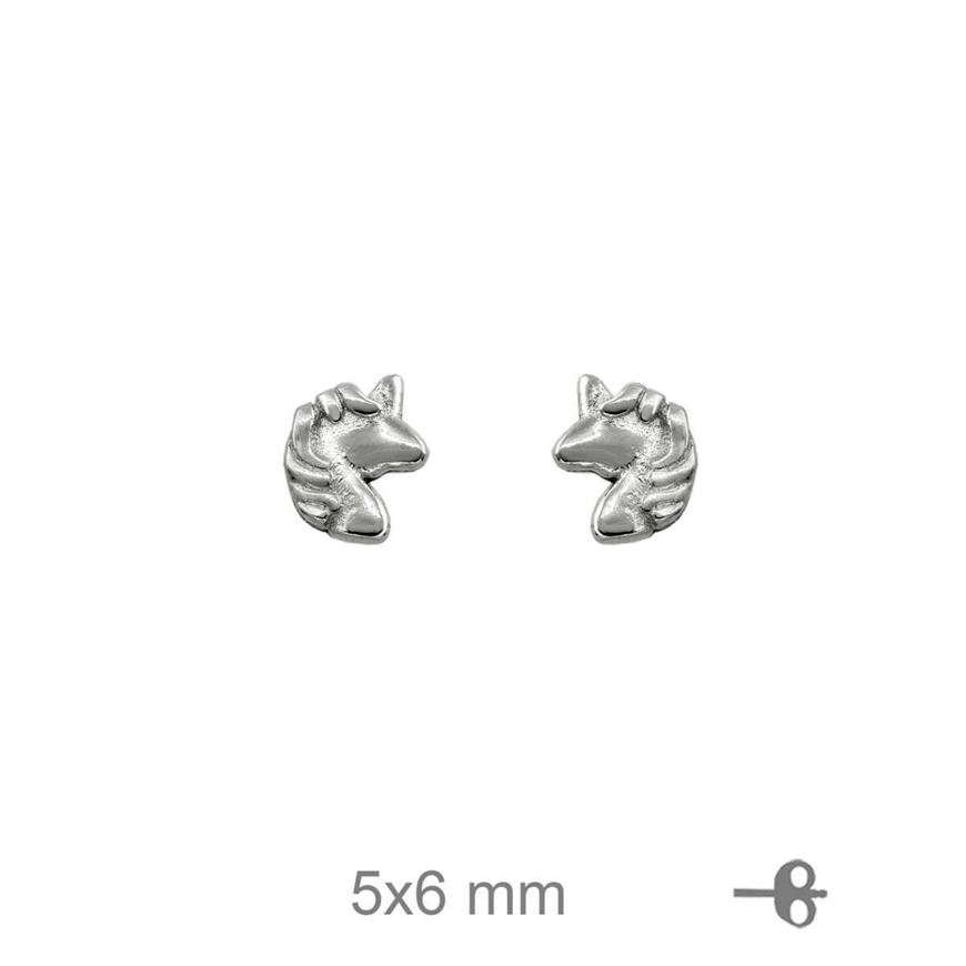 Foto de Pendientes unicornios de plata