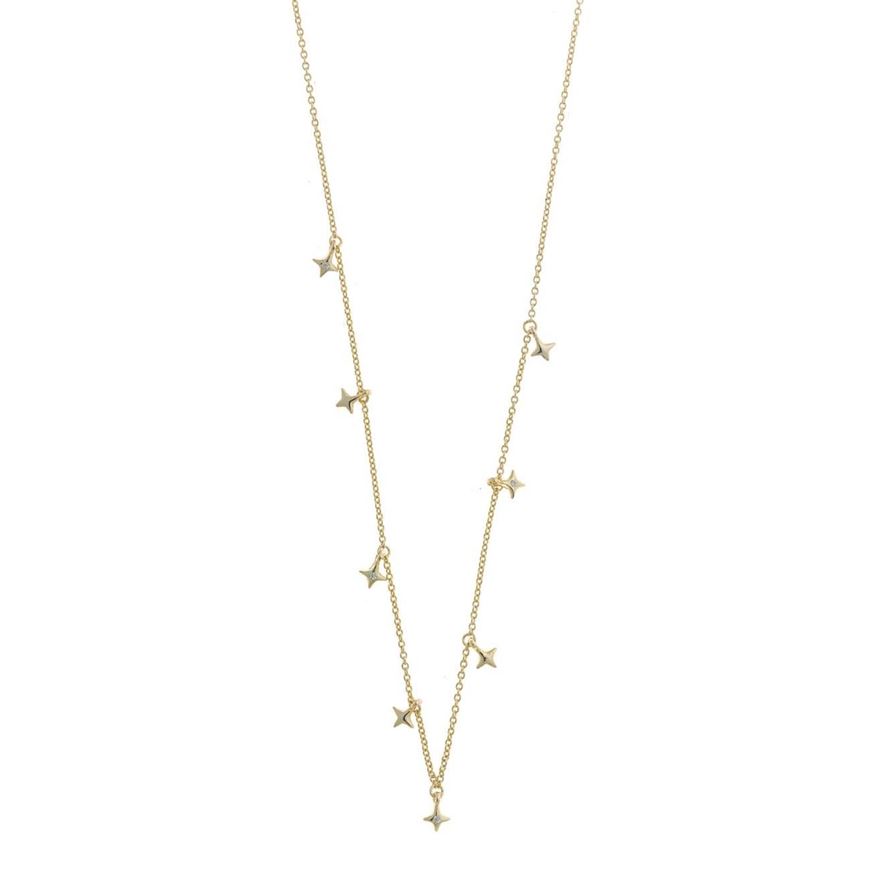 Picture of Collar dorado con estrellas polares