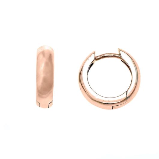 Picture of Pendientes de aro en plata baño oro rosa