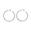 Foto de Pendientes aro de plata baño rodio 30mm