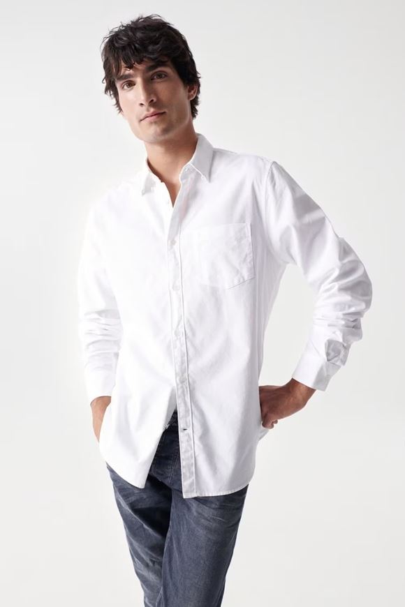 Foto de Camisa básica Oxford blanco