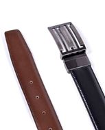 Foto de Cinturón clásico reversible marrón oscuro y negro