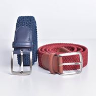Picture of Cinturón trenzado elástico rojo