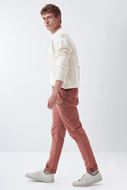Picture of Pantalón chino S-Repel texturizado rosa Slim fit