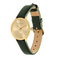 Foto de Reloj Signature Abeja 28mm ultra slim correa piel verde