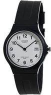 Foto de Reloj Hombre Casio correa de resina negra y esfera blanca