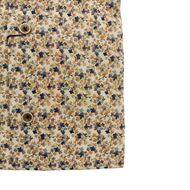 Foto de Camisa beige con estampado floral multicolor