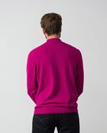 Foto de Jersey de cuello perkins con cremallera en punto liso