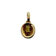 Foto de Gargantilla Roqueta zafiro amarillo 0,77CT