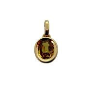 Picture of Gargantilla Roqueta zafiro amarillo 0,77CT