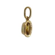 Foto de Gargantilla Roqueta zafiro amarillo 0,77CT