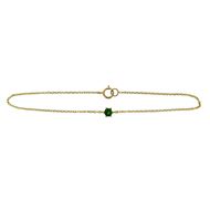 Foto de Pulsera Mahón oro amarillo y diópsido