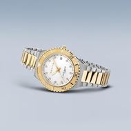 Foto de Reloj clásico acero bicolor y esfera blanca 36mm