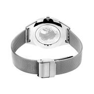 Picture of Reloj unisex ultra slim esfera y malla plateada 39mm