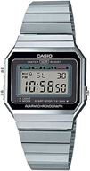 Foto de Reloj unisex Retro Vintage Casio acero inoxidable tono plateado cromado