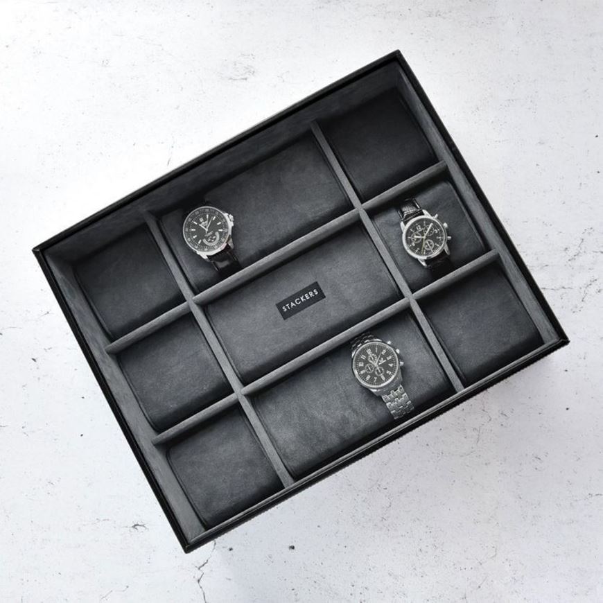 Picture of Caja de 12 relojes negro/gris oscuro