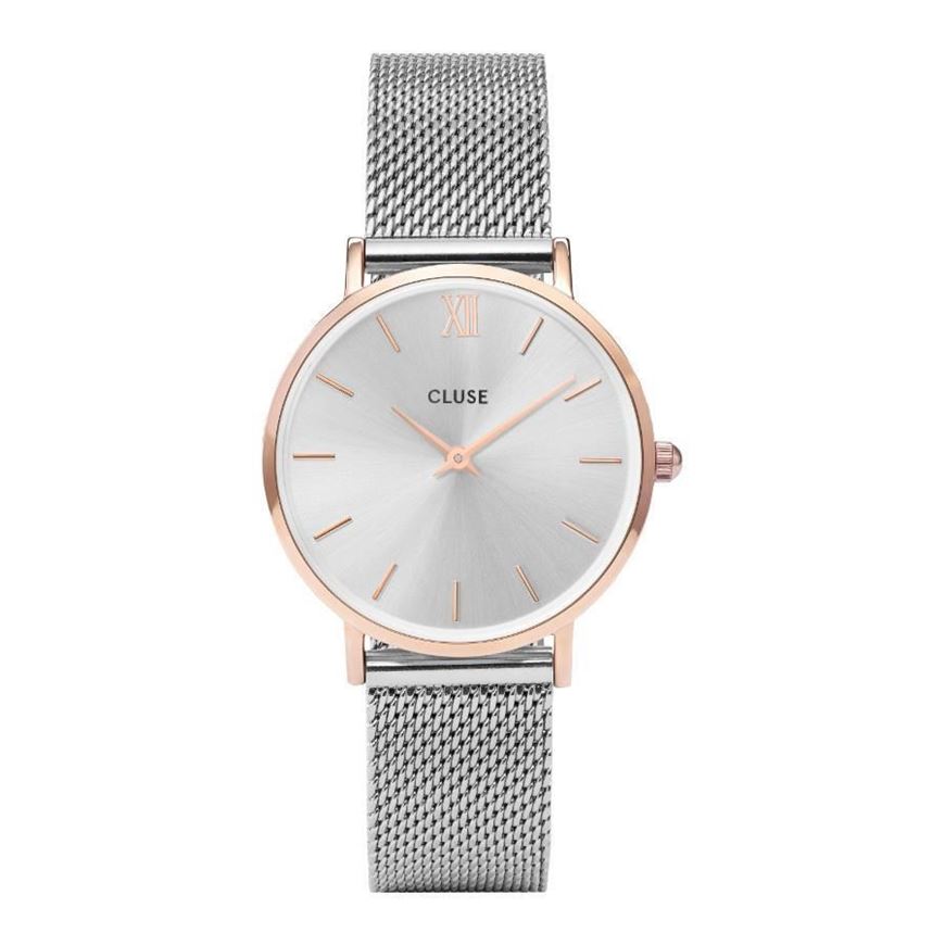 Foto de Reloj Cluse Minuit plateado y rose