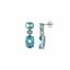 Mostrar los datos de Pendientes de plata baño rodio con circonitas color paraiba Foto de Pendientes de plata baño rodio con circonitas color paraiba