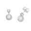 Mostrar los datos de Pendientes de plata baño rodio con dos circonitas Foto de Pendientes de plata baño rodio con dos circonitas
