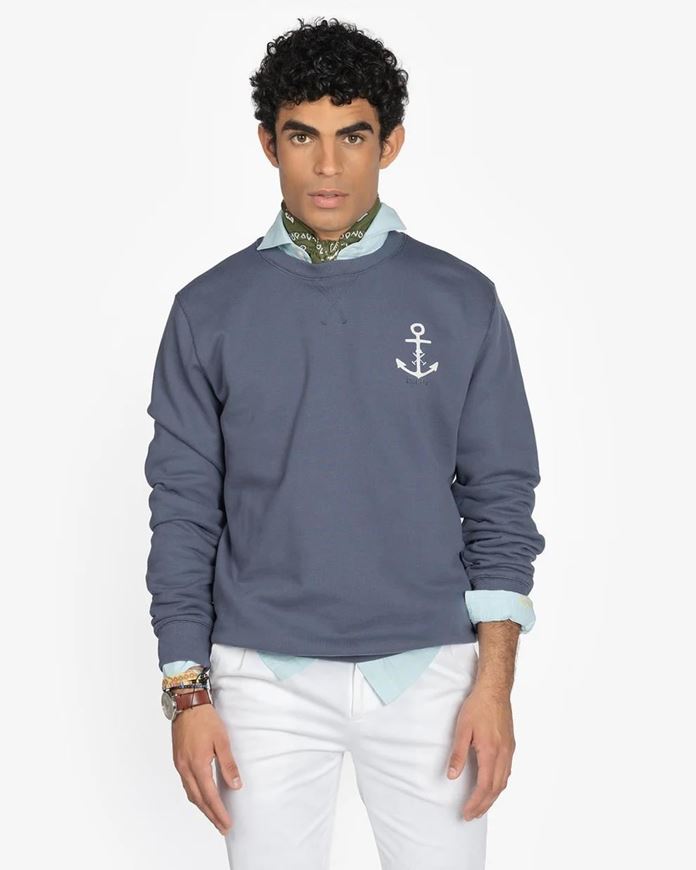 Picture of Sudadera Anchor azul denim