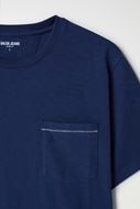 Picture of Camiseta manga corta azul marino con bolsillo