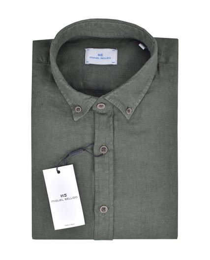 Picture of Camisa 100% lino color verde