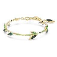 Foto de Pulsera Dellium Bambú color verde y baño tono oro