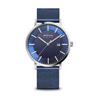 Foto de Reloj Bering Solar azul tornasol esfera azul caballero 39mm