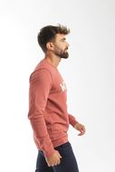 Foto de Sudadera Rojo Marsala con logo parche