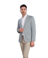 Foto de Americana Slim Fit microestructura gris verdoso