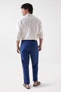 Picture of Pantalón Drawstring paper touch cropped chino
