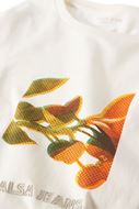 Picture of Camiseta manga corta color crudo con estampado frontal