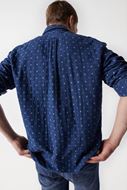 Foto de Camisa azul denim microprint