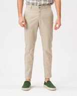 Picture of Pantalón sarga elástica beige Slim fit