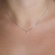 Picture of Gargantilla Divinity de oro y brillante 0,15 quilates