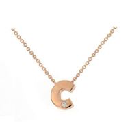 Foto de Collar Letra C  1 brillante 0,005 CT