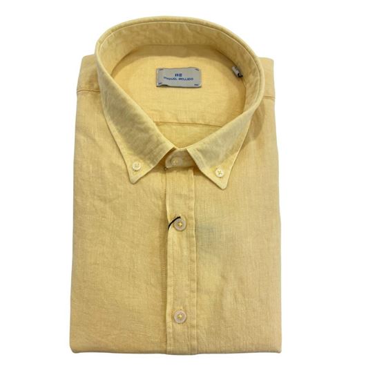 Picture of Camisa 100% lino color amarillo 