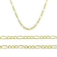 Foto de Cadena programada 3x1 en oro amarillo 18kt, grosor 2mm, longitud 50cm