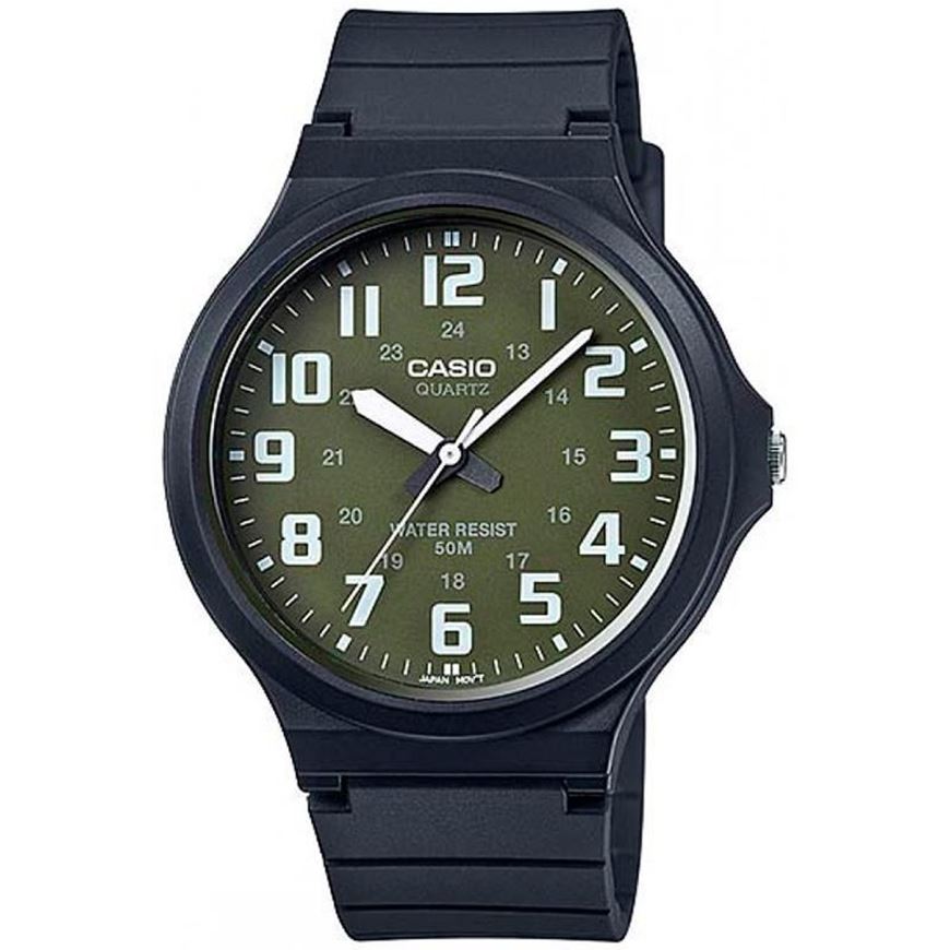 Foto de Reloj negro con esfera verde