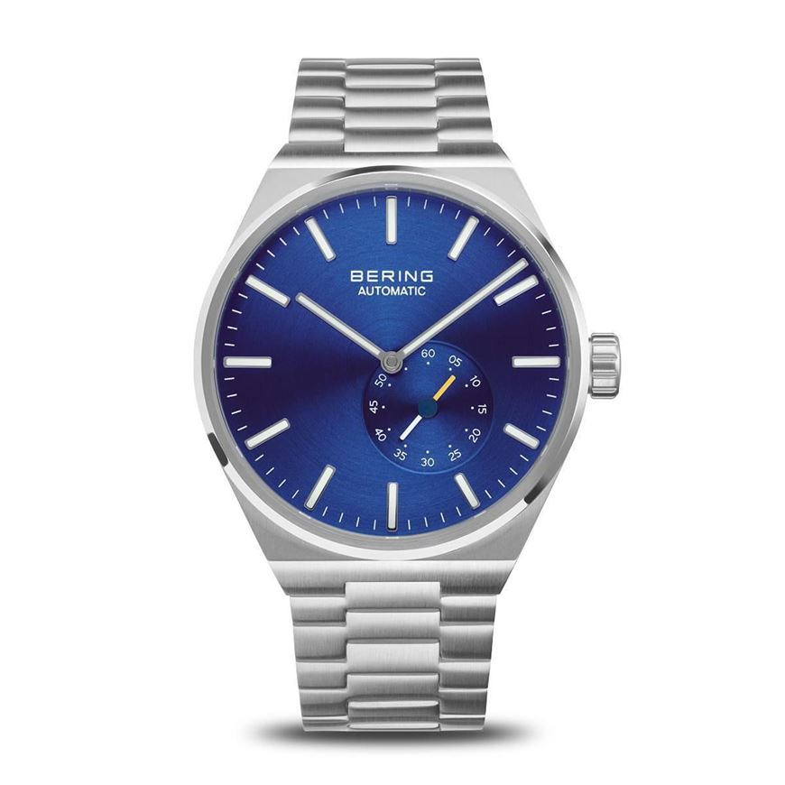 Foto de Reloj Automatic color plata y esfera azul 41mm