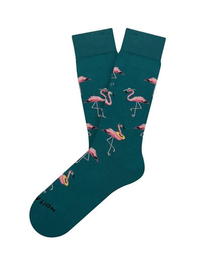 Foto de Calcetines Funky Flamingo verde L