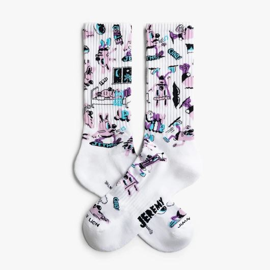 Foto de Calcetines Athletic Jethro Pattern blanco L